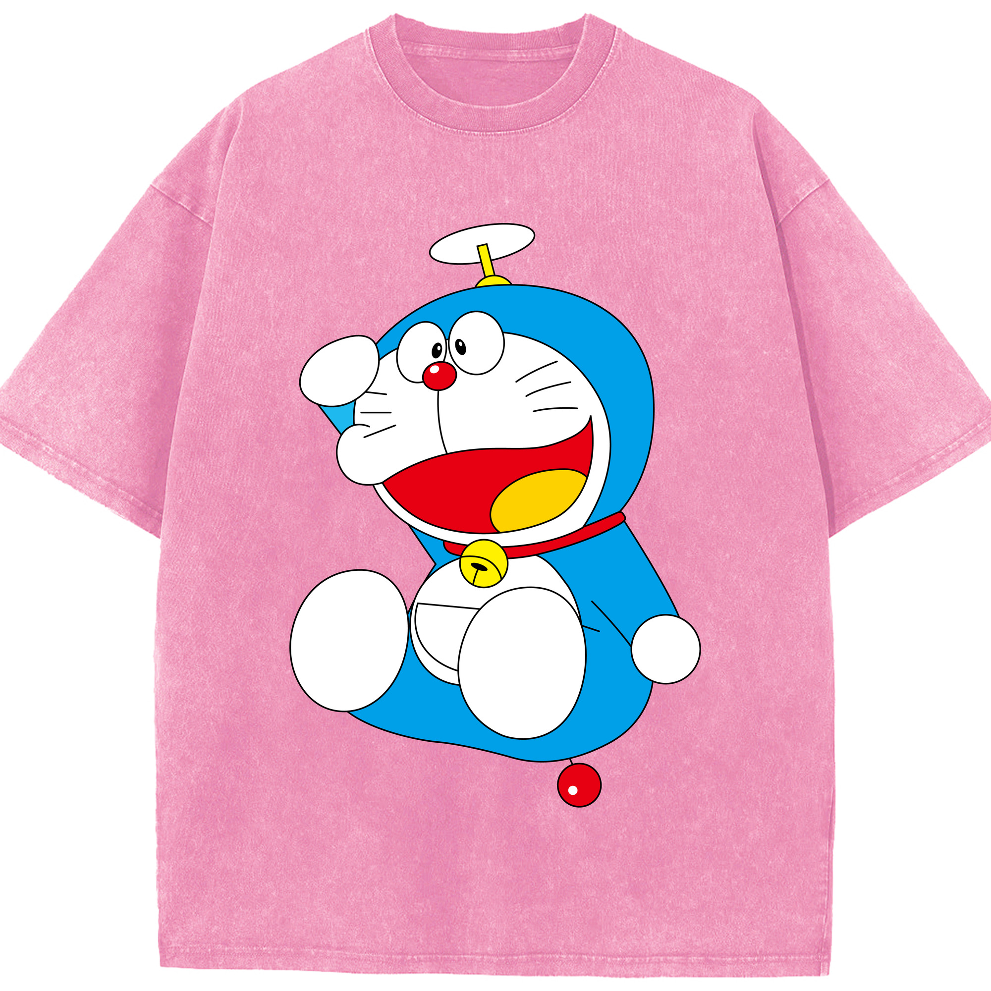 （画像用） ドラえもん Doraemon 綿100% ヴィンテージ風 半袖Tシャツ（フロントプリント）